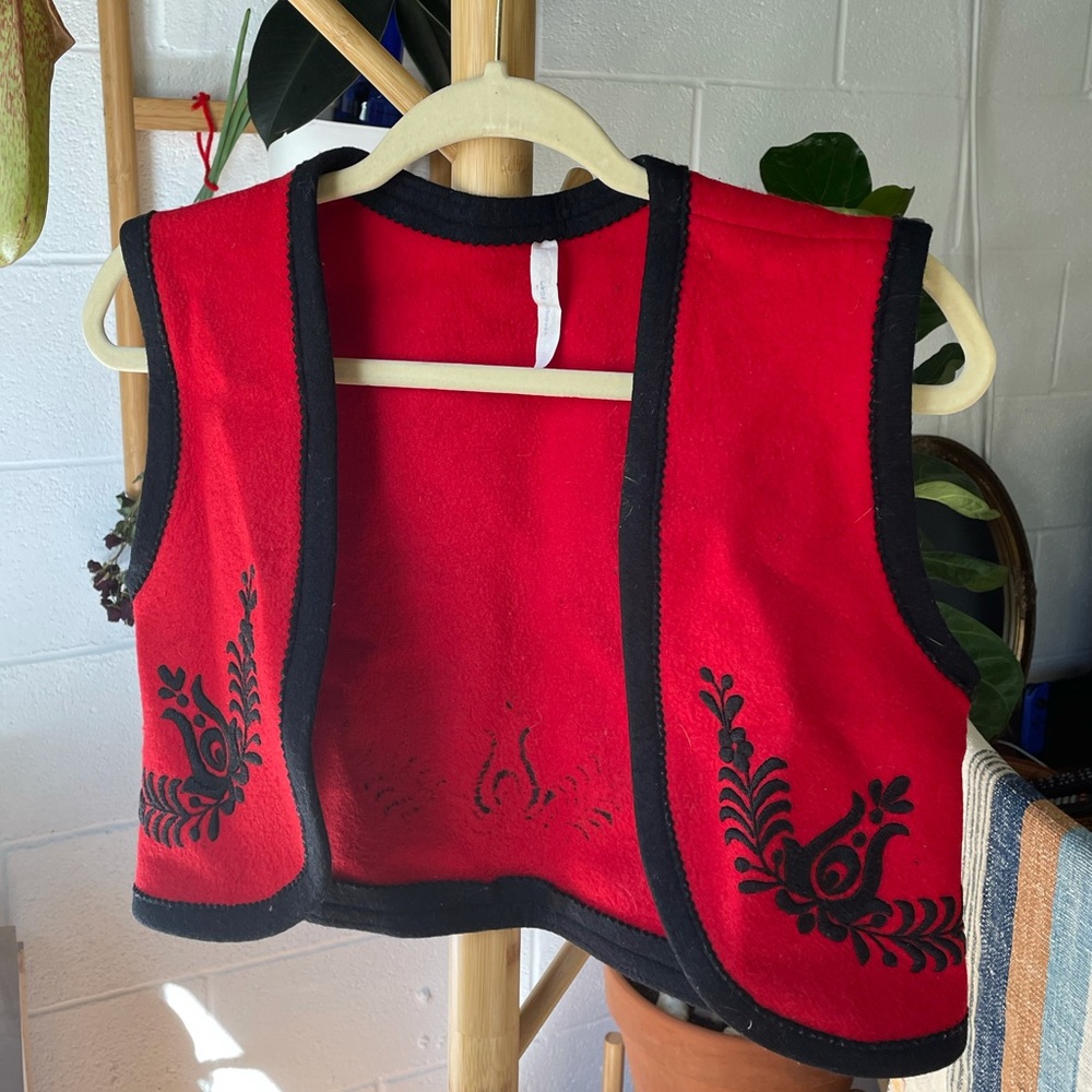 Red Vintage Vest